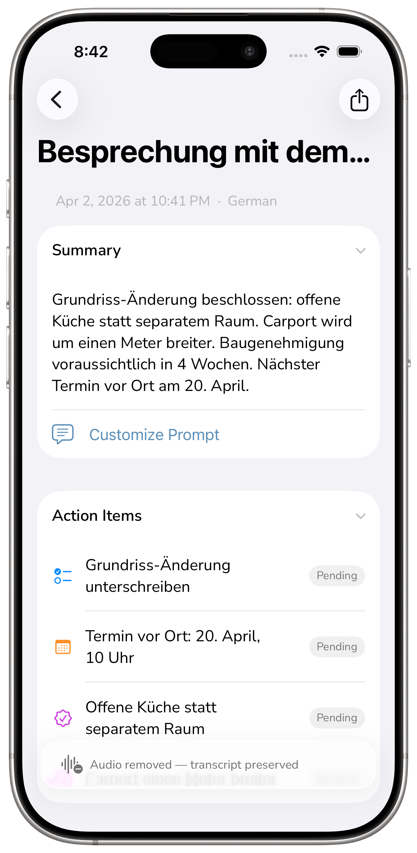 Deine Ideen gehen nirgendwohin.